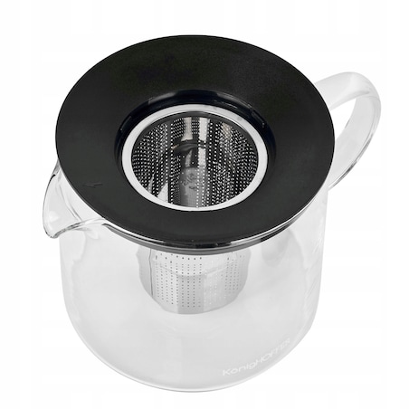 DZBANEK SZKLANY Z ZAPARZACZEM sitko imbryk czajnik na zioła herbatę 1,5 L