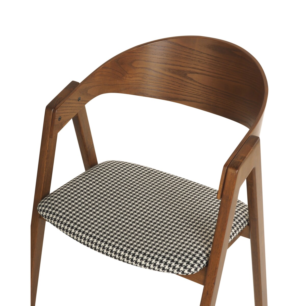 Krzesło do jadalni Zestaw 2 Czarno-biały YUBA