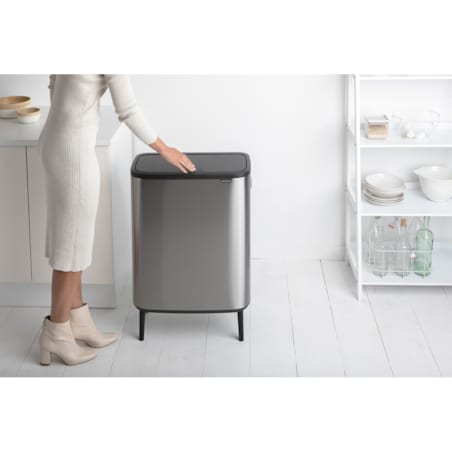 Kosz na śmieci Touch Bin BO 60l stal matowa 130267