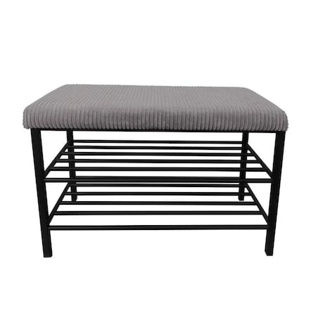 Stojak na buty z siedziskiem GAJA POSO-22 czarny/szary