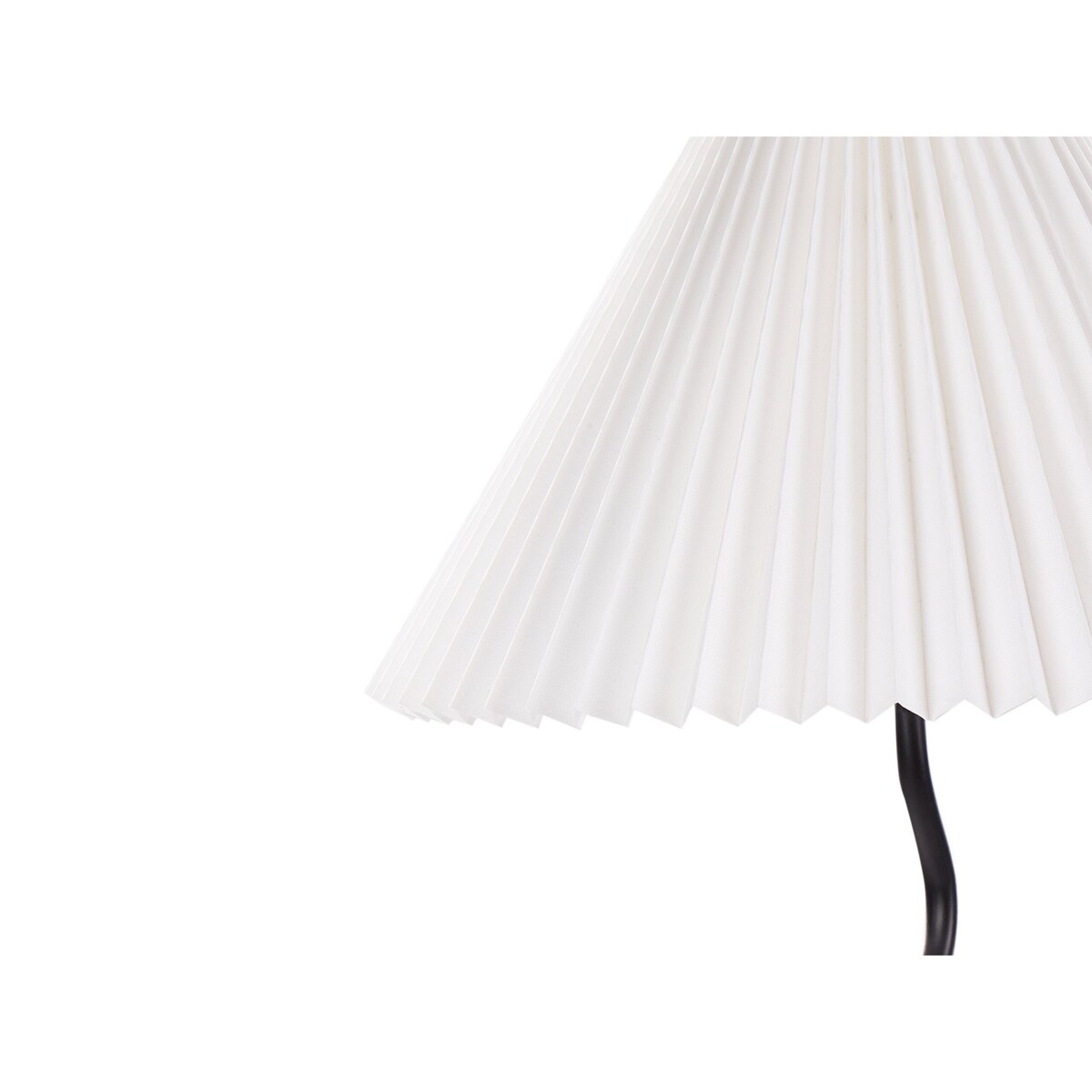 Lampa stołowa metalowa czarna z białym JIKAWO