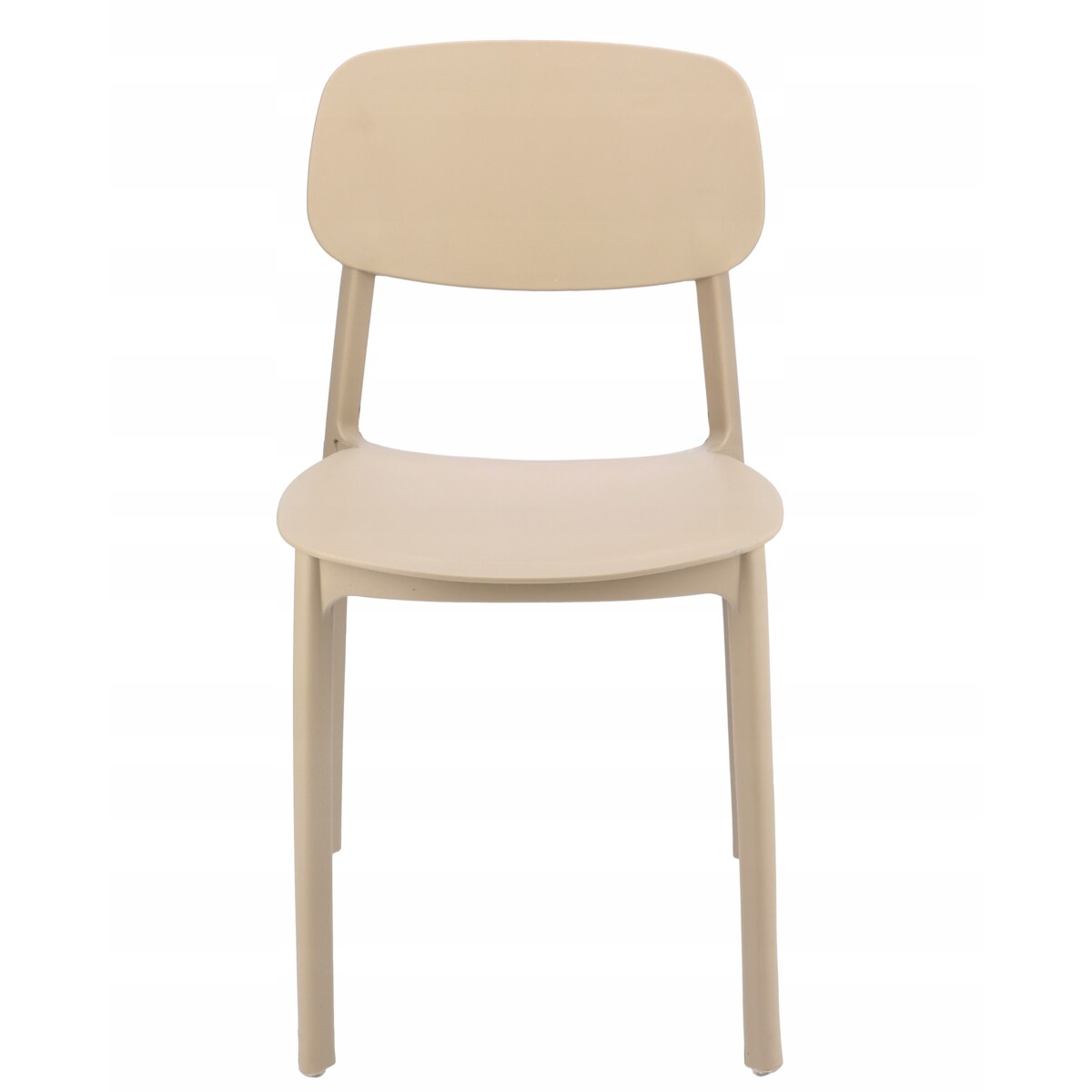 Krzesło ogrodowe plastikowe LARA beżowe