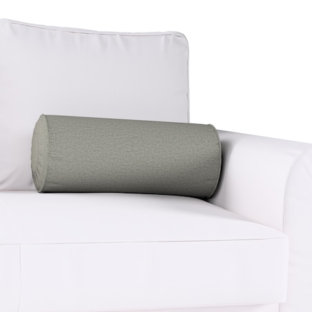Poduszka wałek z zakładkami, szary, Ø20 x 50 cm, Etna
