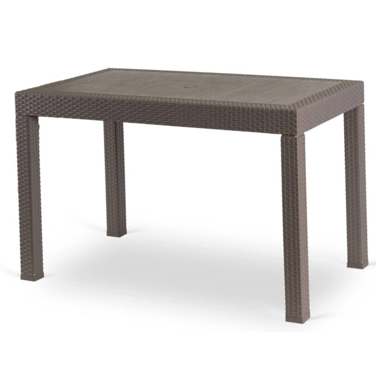 Stół Stolik Ogrodowy Na Taras Balkon Ogród Czarny FARGO Brązowy