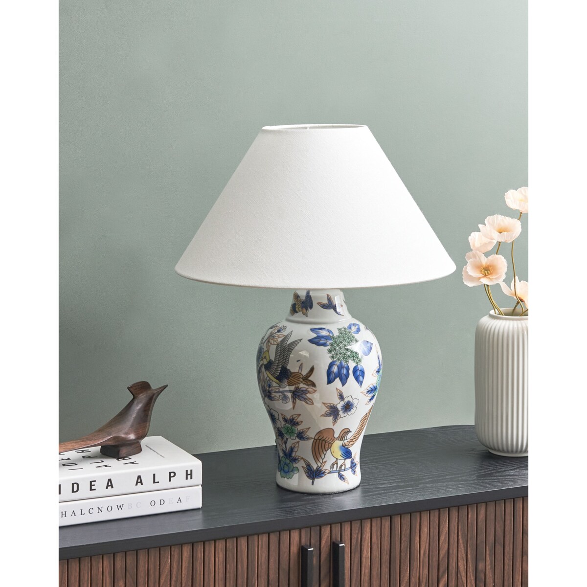 Lampa stołowa MORACA Porcelana Biały