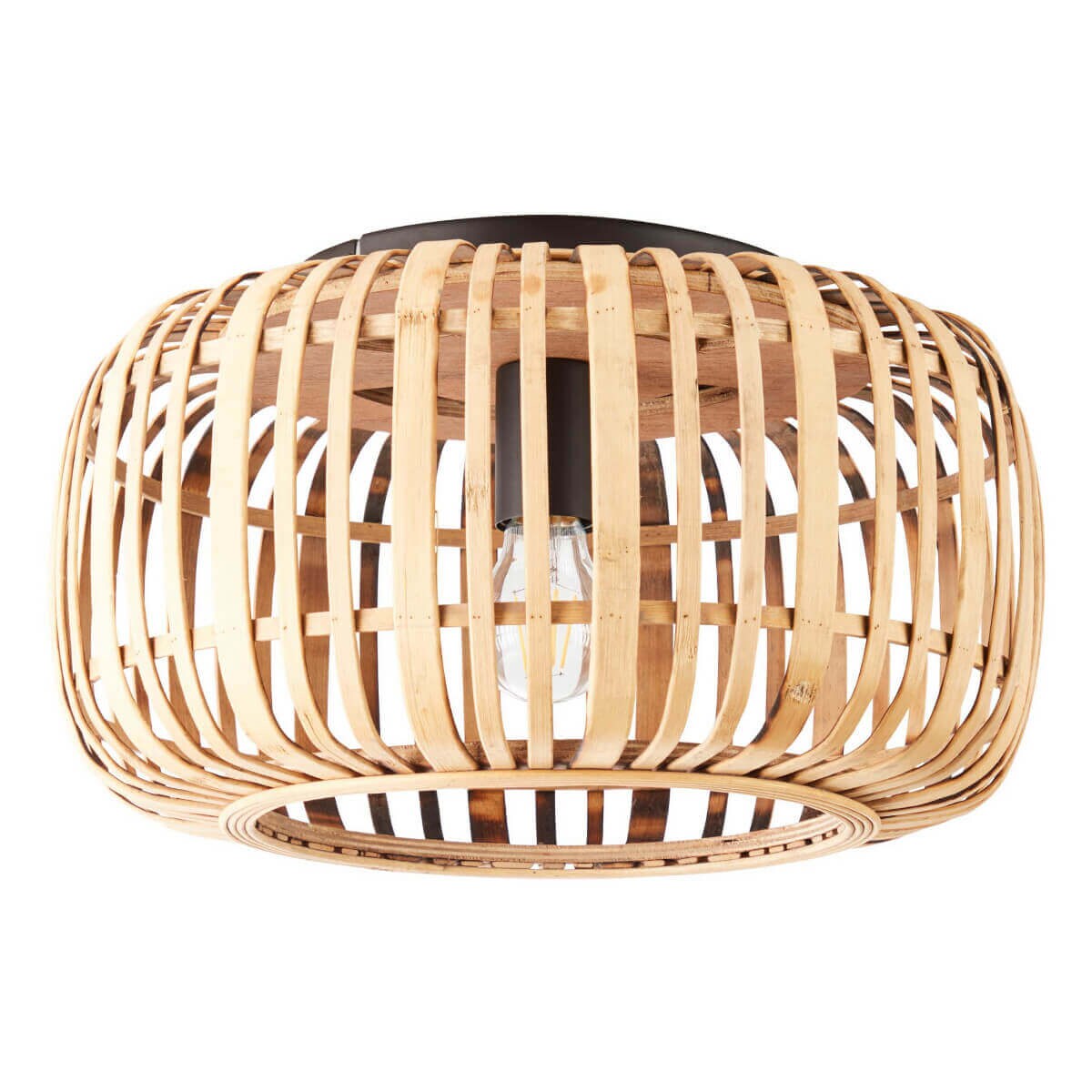 Plafon bambusowy Woodrow 97167/20 Brilliant okrągły boho brązowy