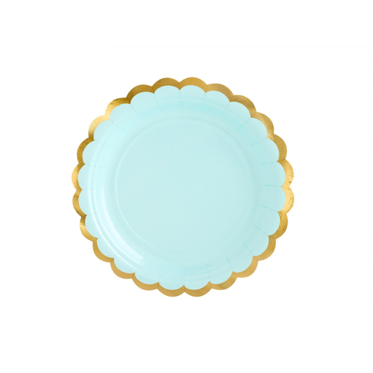 Talerzyki, miętowy, 18 cm (1 op. / 6 szt.)
