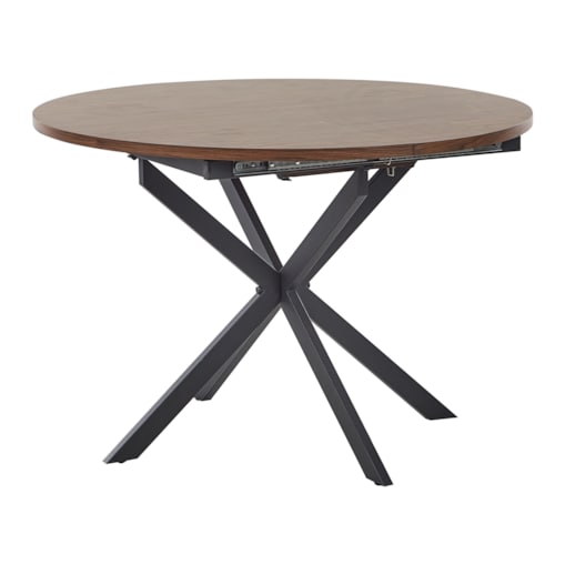 Stół do jadalni rozkładany FRIONA Ciemnobrązowy 110/140 cm 110 cm Drewno