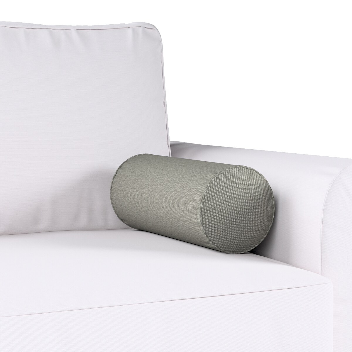 Poduszka wałek prosty, szary, Ø16 x 40 cm, Etna