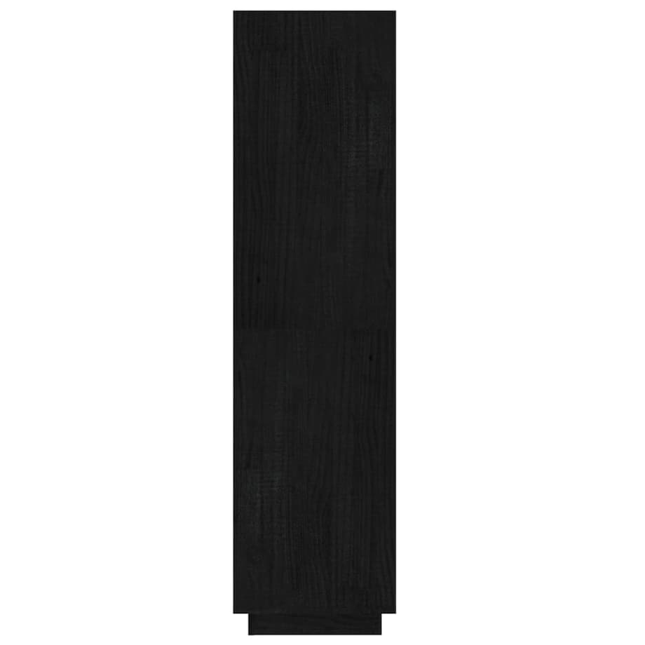 vidaXL Regał na książki/przegroda, czarny, 60x35x135 cm, sosnowy