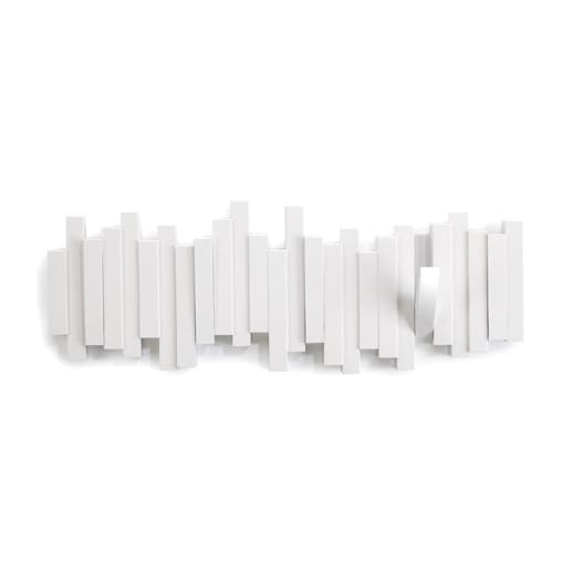 Listwa z pięcioma wieszakami (biała) Sticks Umbra