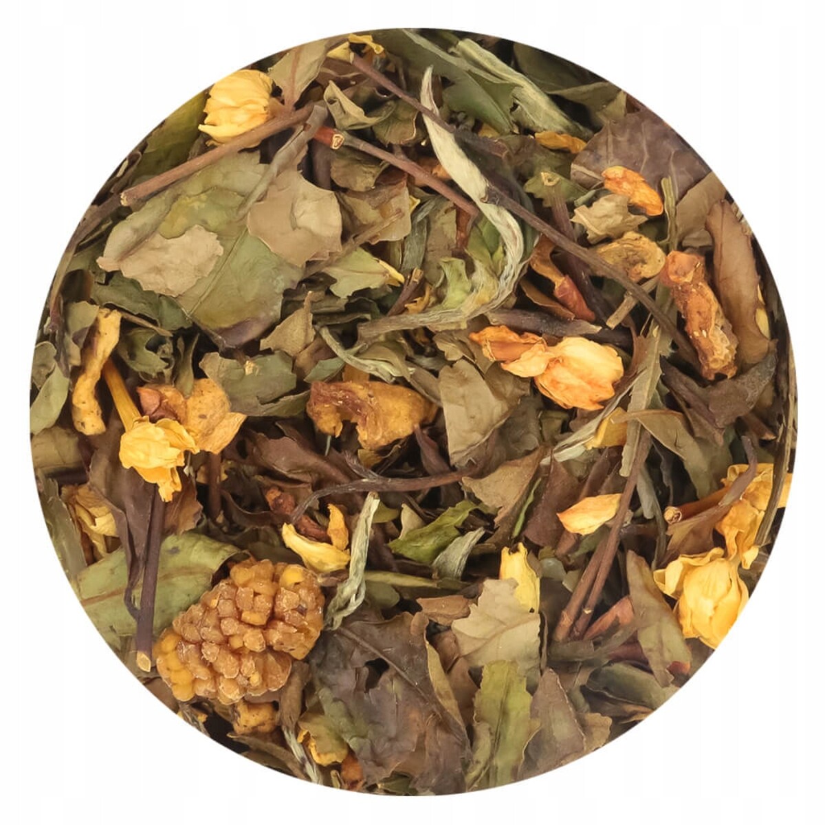 Herbata biała MORWA Z PAPAJĄ o delikatnym smaku papai i jaśminu PREMIUM - herbata liściasta sypana mieszanka napar susz - gotowa na prezent upominek