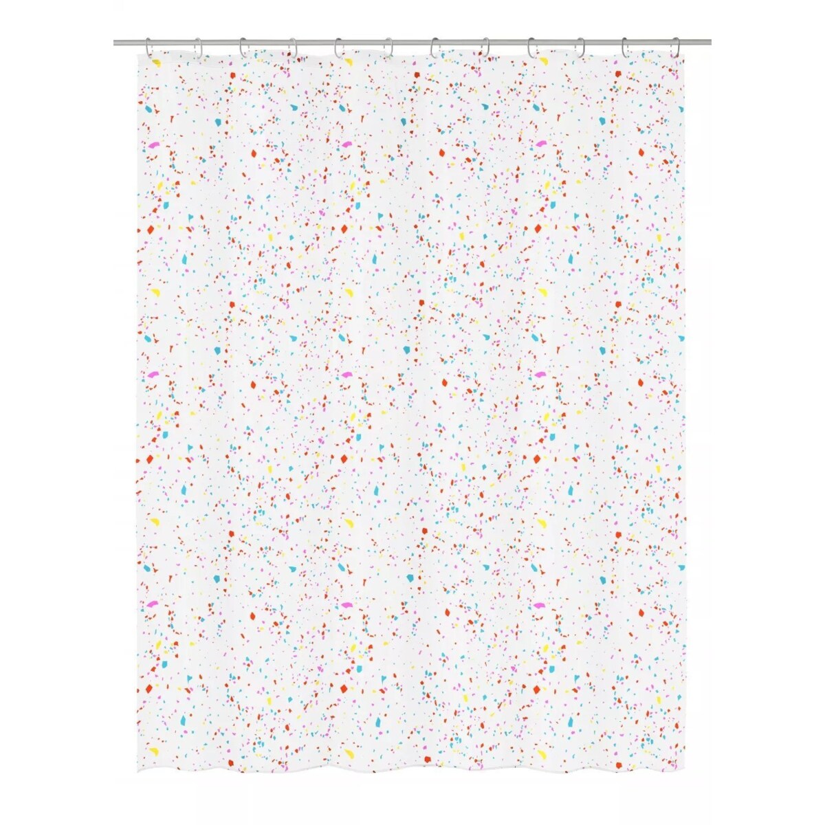 Kleine Wolke Confetti Ekologiczna Zasłona prysznicowa Multicolor 180x200 cm PEVA bezzapachowa