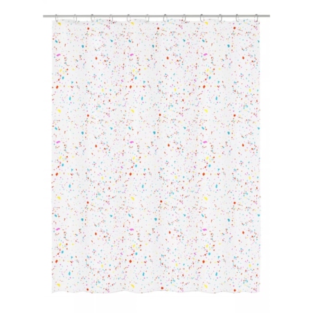 Kleine Wolke Confetti Ekologiczna Zasłona prysznicowa Multicolor 180x200 cm PEVA bezzapachowa