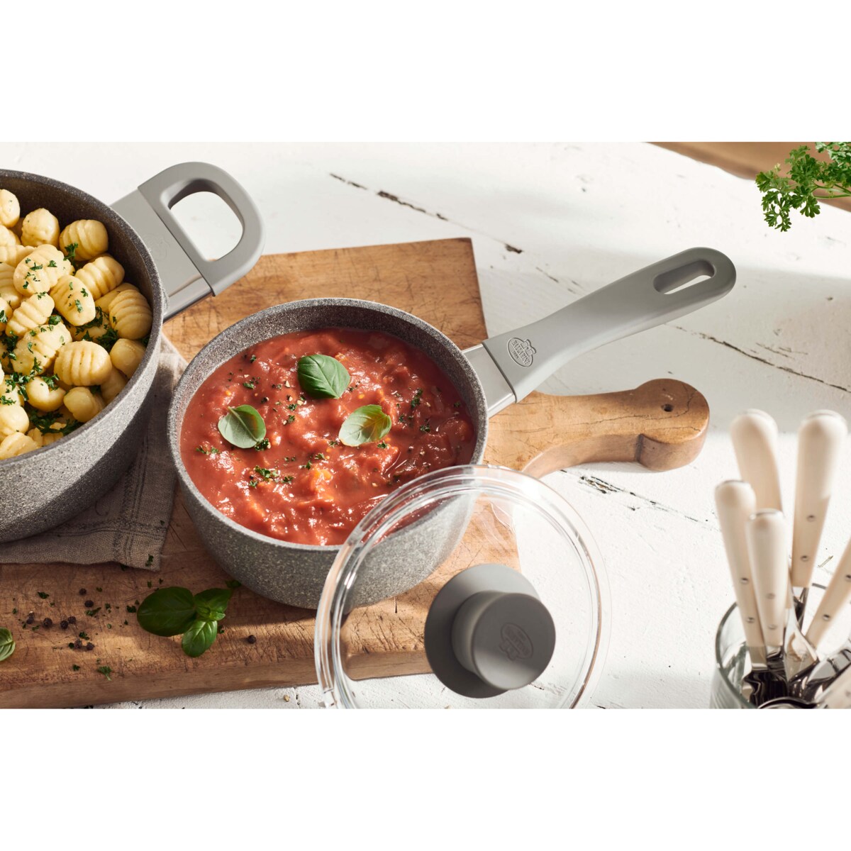 Indukcyjny rondelek granitowy Ballarini Murano - 1.4 ltr