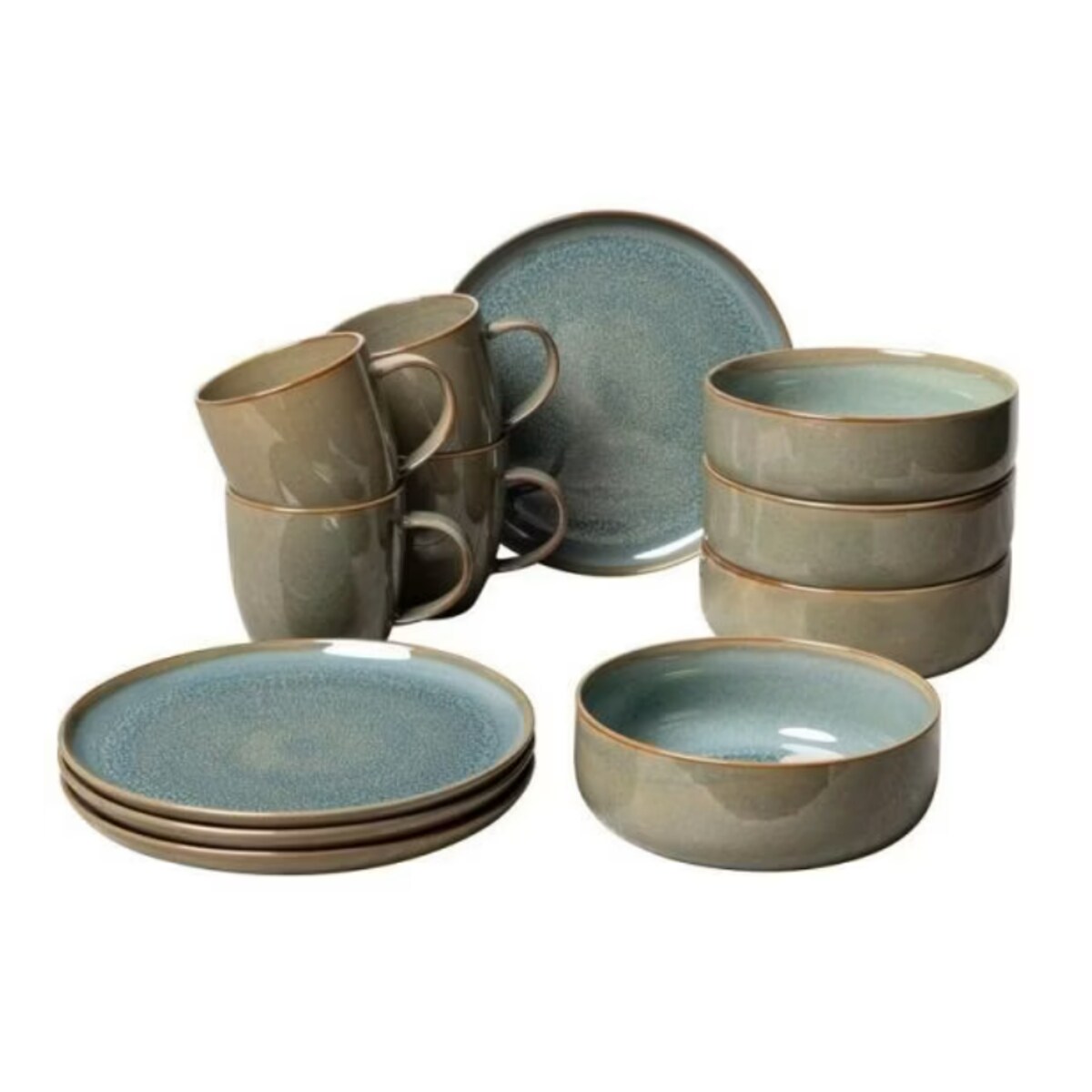 Zestaw śniadaniowy dla 4 os Crafted Breeze, 12 el, Villeroy & Boch