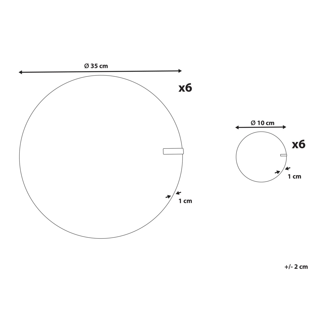 Zestaw 12 podkładek na stół MUNTRIES Naturalny Juta