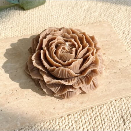 Świeca sojowa ekologiczna dekoracyjna piwonia peonia "Peony Queen" 80x35mm