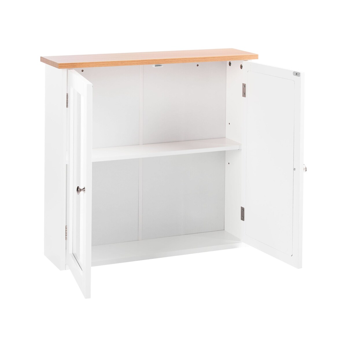 Szafka wisząca łazienkowa z lustrem ALAMOS 65 cm 60 cm Biały