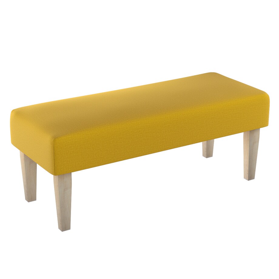 Ławka, miodowy welwet, 100 x 40 x 40 cm, Ingrid