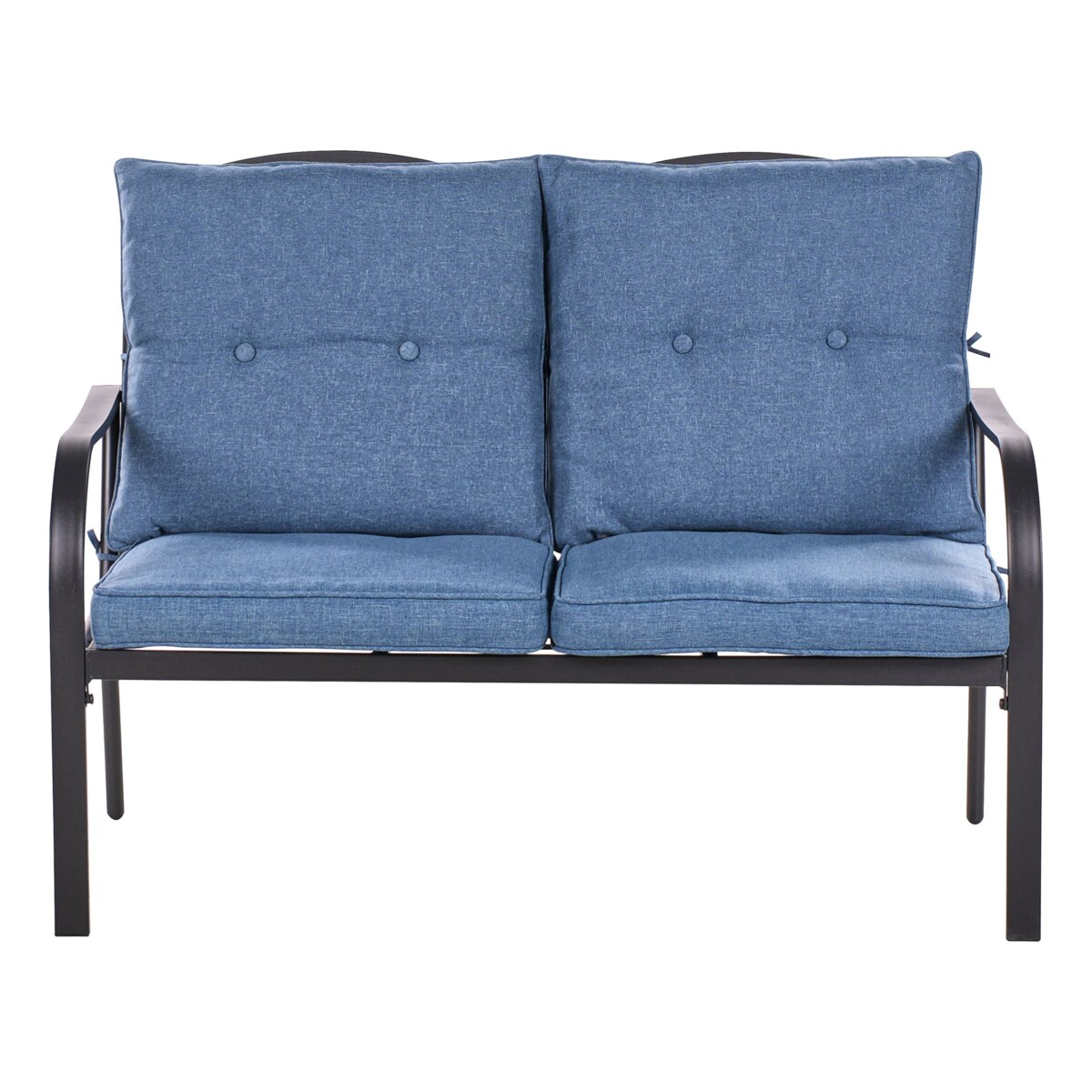 Zestaw ogrodowy dla 4 osób MESTRINO Metal Niebieski