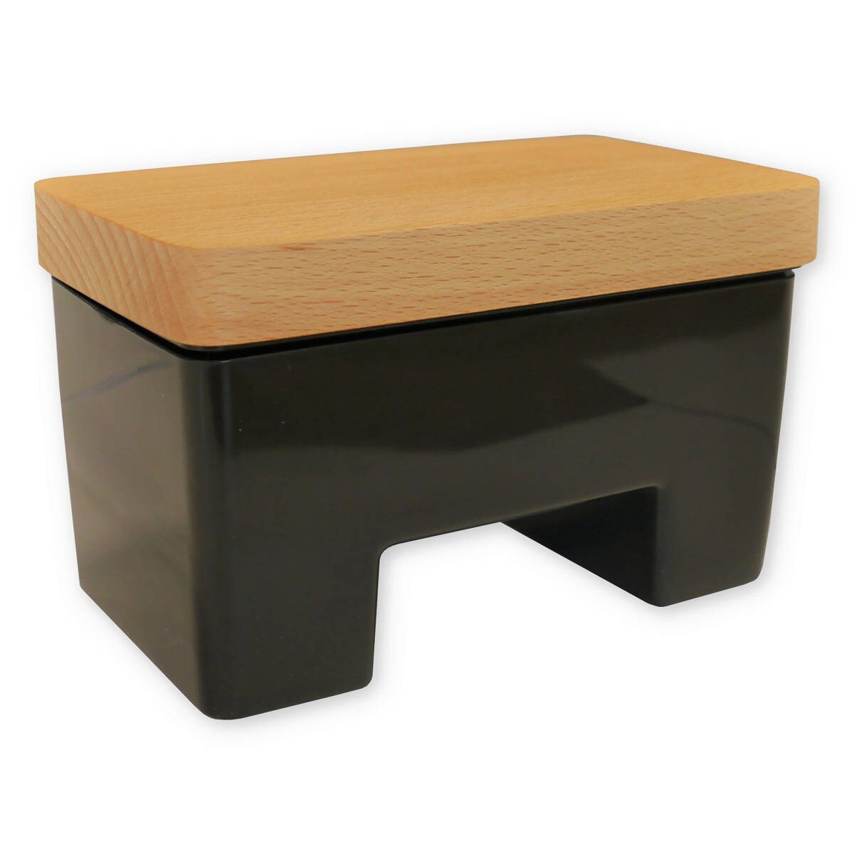 Maselniczka na wodę z drewnianą pokrywą