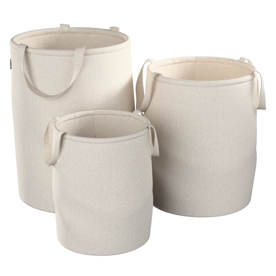 Kosz na zabawki Tobi, melanż szaro-beżowy, 30x40cm, Happiness