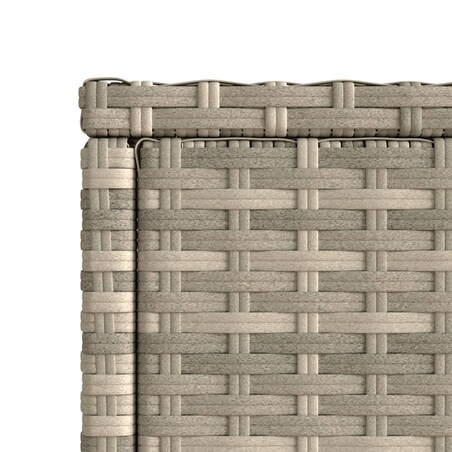 vidaXL Stolik ogrodowy ze szklanym blatem, jasnoszary, 58x27,5x55 cm