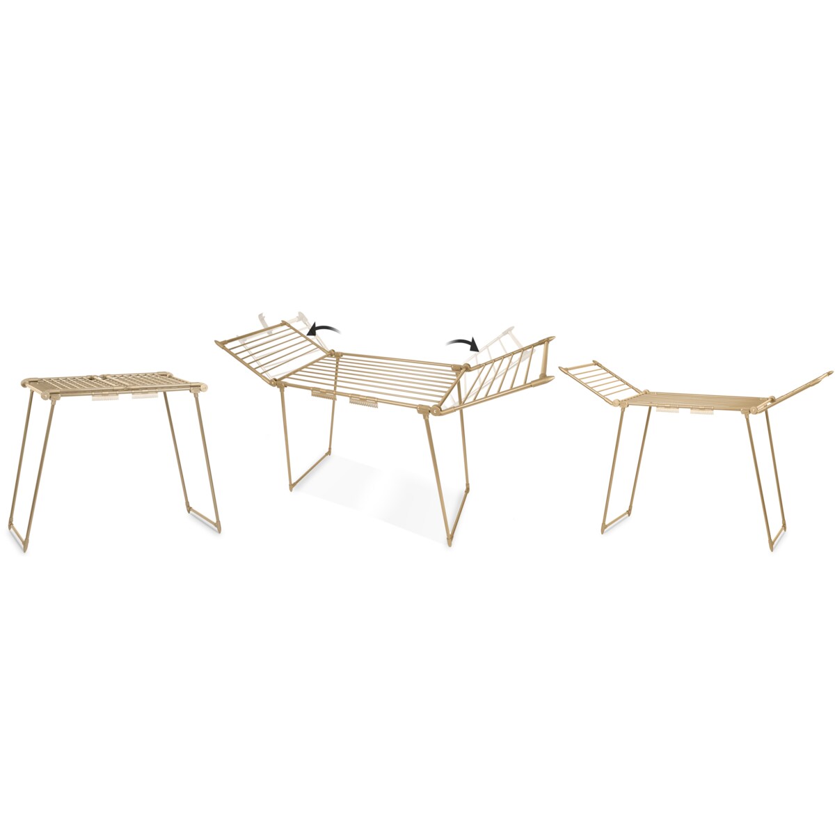 Suszarka na pranie stojąca rozkładana Debora złota Massido