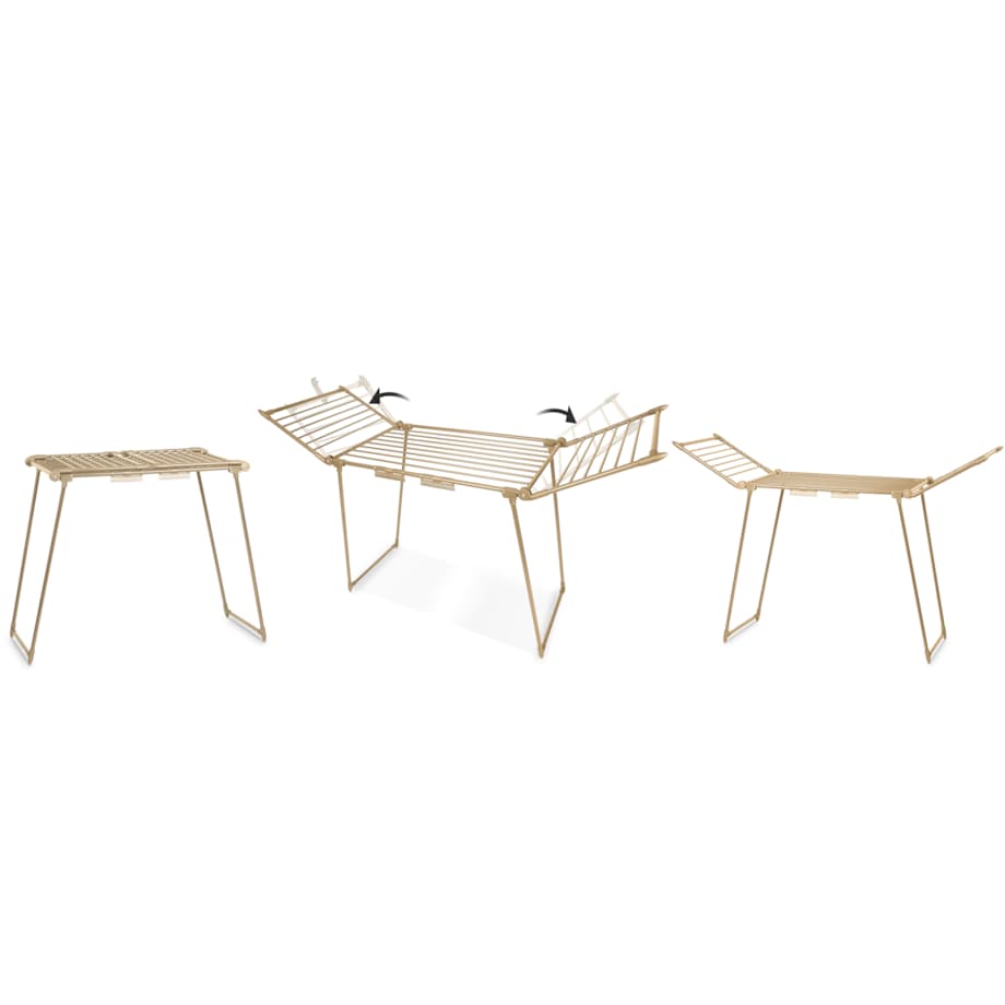 Suszarka na pranie stojąca rozkładana Debora złota Massido