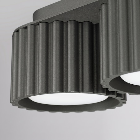 Plafon AURA 3 czarny Gx53