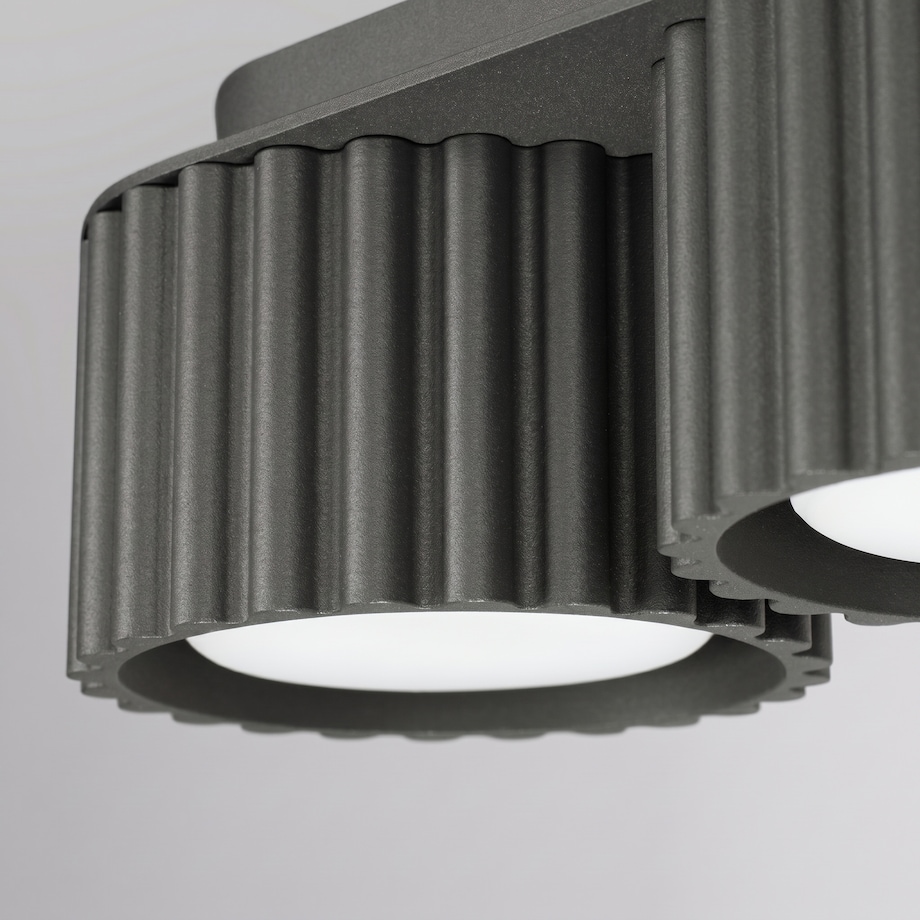 Plafon AURA 3 czarny Gx53