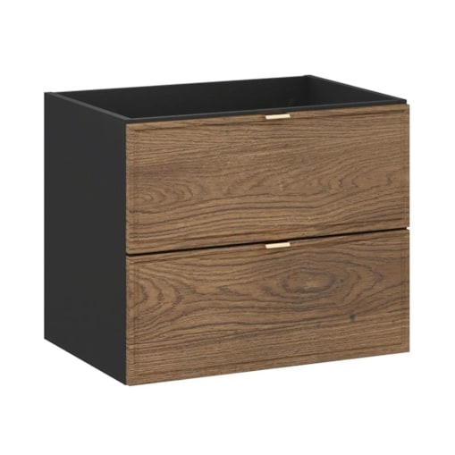 Szafka pod umywalkę TALIA CASELLA 2S 60cm dąb casella/czarny mat