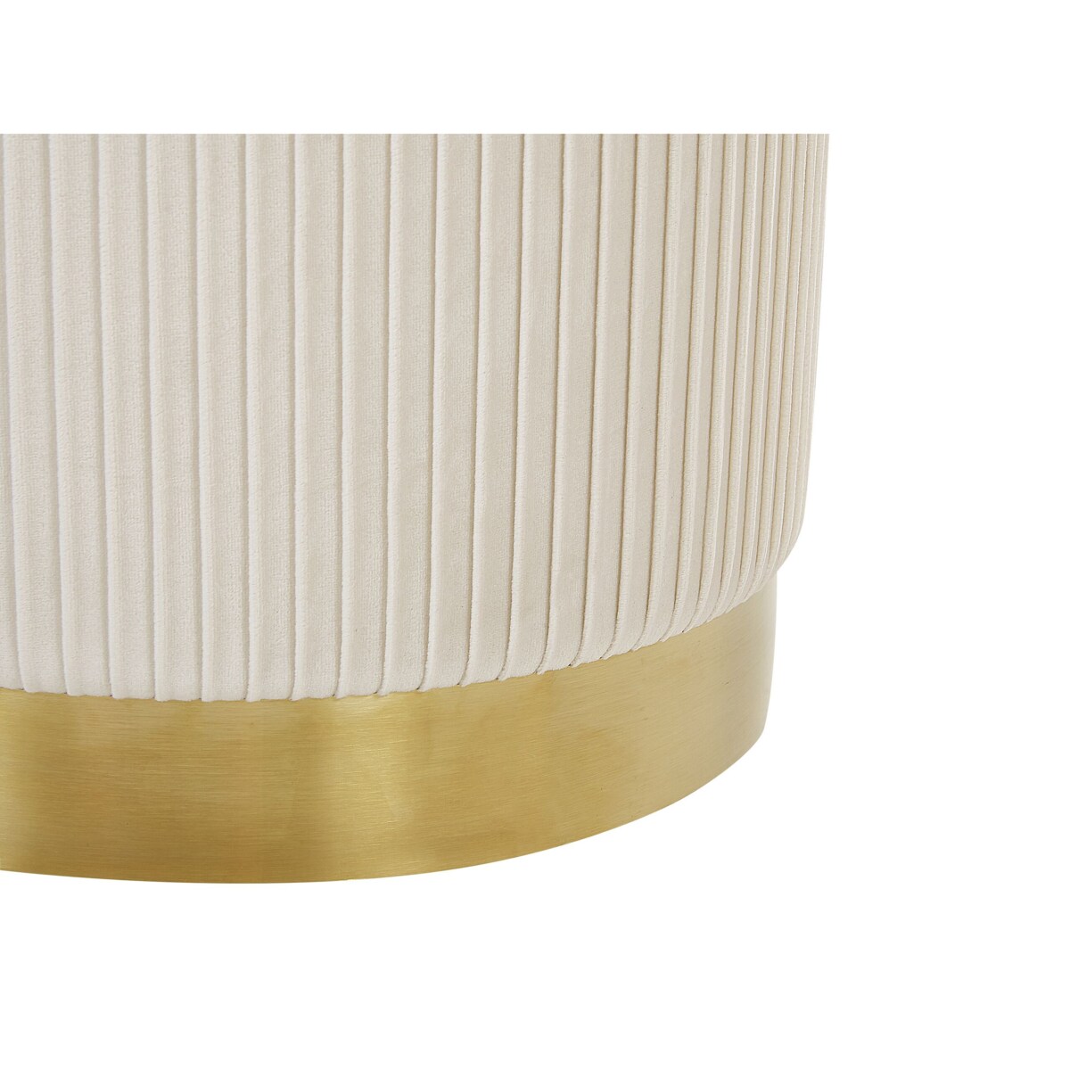 Zestaw 2 pufów ze schowkiem biały MIRAMAR