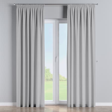 Zasłona na taśmie marszczącej 1 szt. 130x260 srebrny