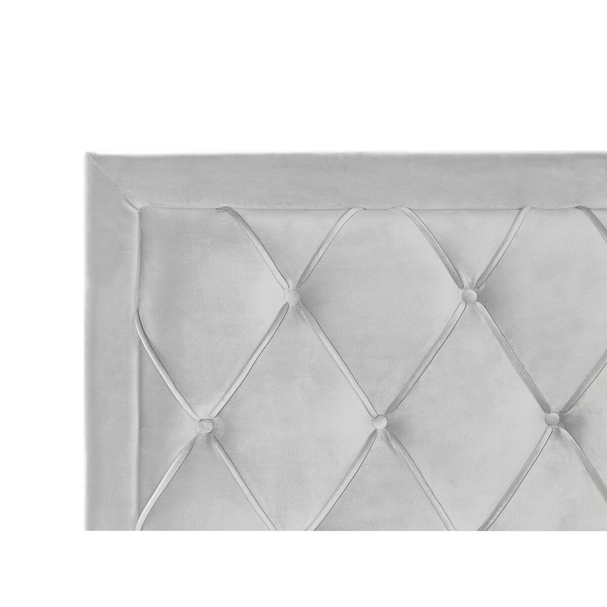 Łóżko z szufladami welurowe 180 x 200 cm jasnoszare LIEVIN