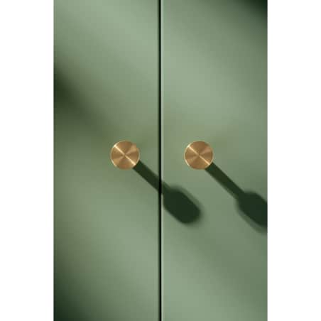 NENA S uchwyt jednopunktowy mosiężny szczotkowany nielakierowany