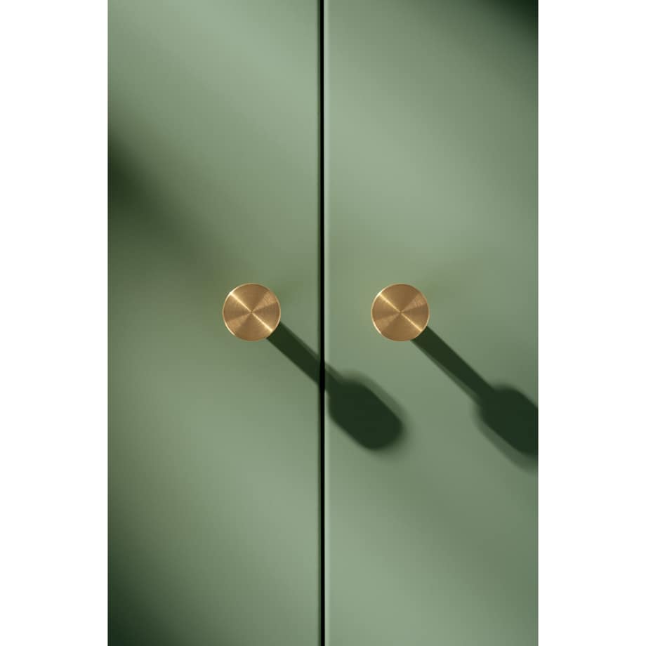 NENA S uchwyt jednopunktowy mosiężny szczotkowany nielakierowany