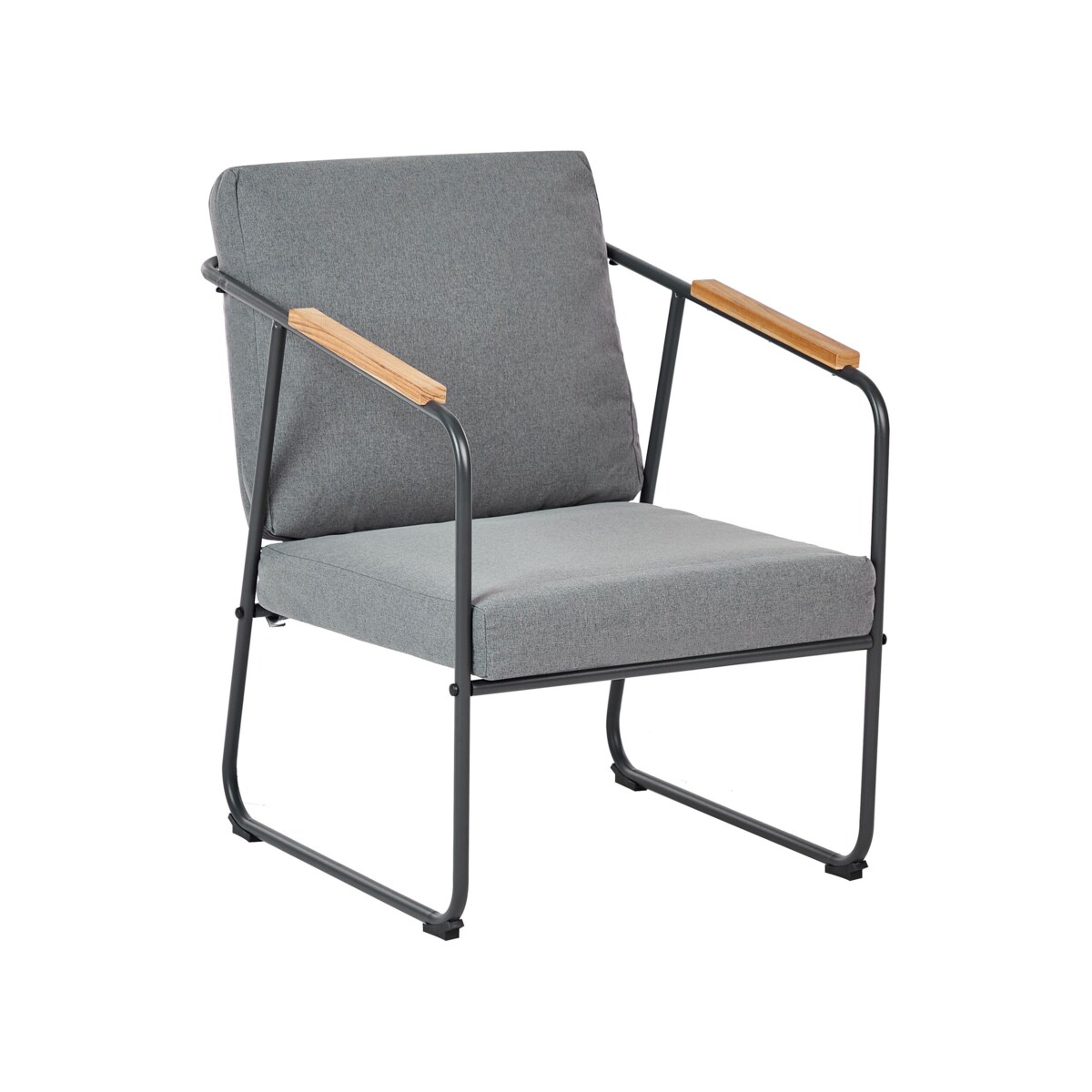 Duży zestaw wypoczynkowy dla 4 osób Stal Szary VEZZANA