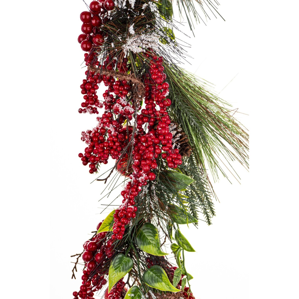 Girlanda świąteczna - czerwone owoce 100x28x12 cm MIRTA