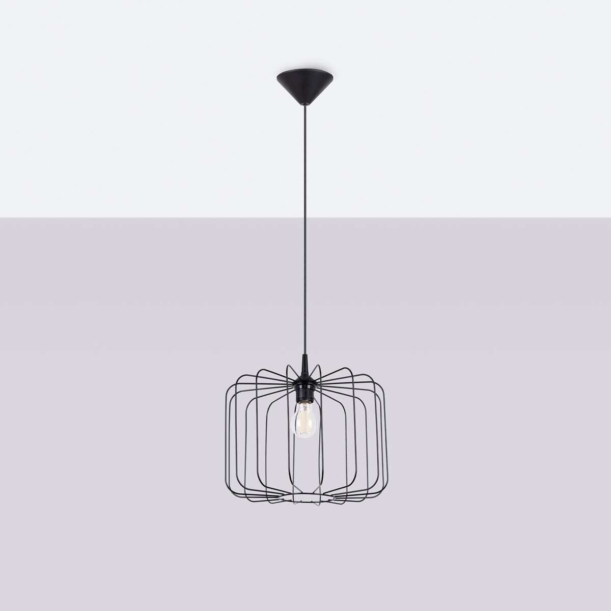 Lampa wisząca SKAAR czarna