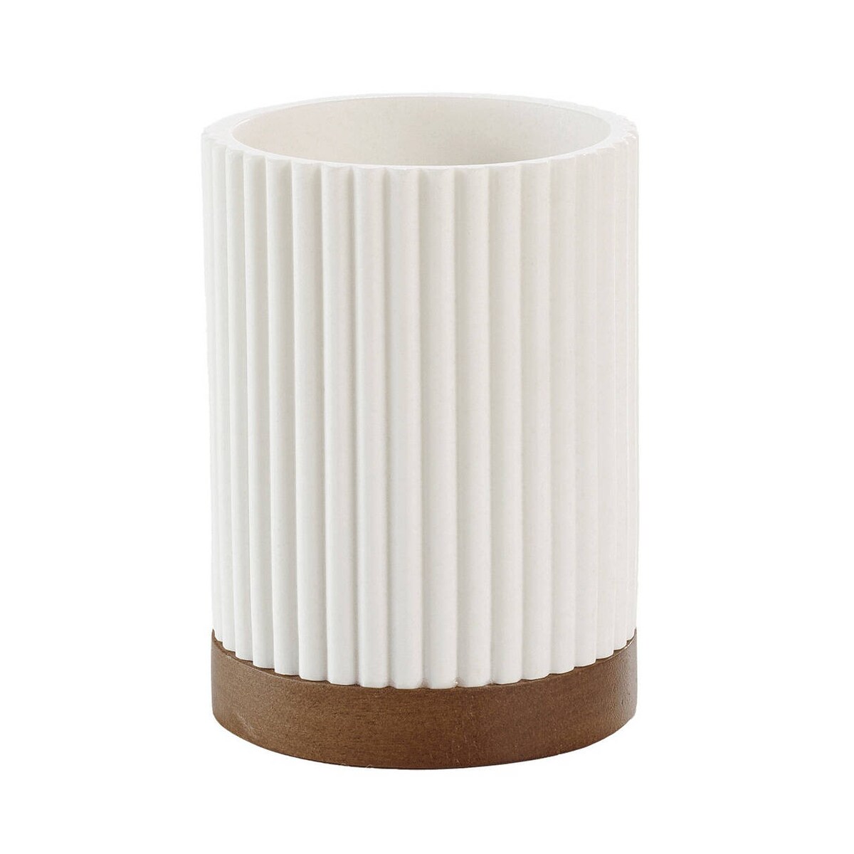 Prążkowany kubek łazienkowy NIAGARA, 8 x 10.8 cm