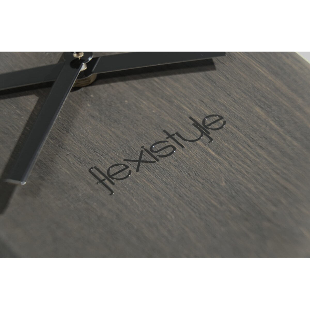 Zegar ścienny drewniany LOFT OVAL wenge 50cm