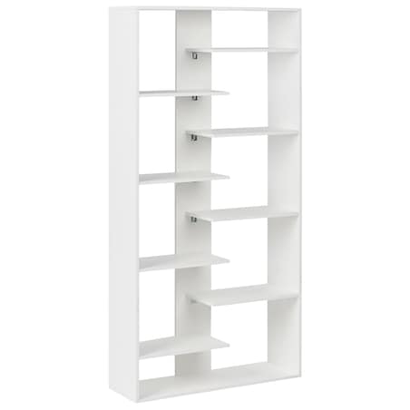 Regał na książki 8 półek FONTAS 180 cm Biały