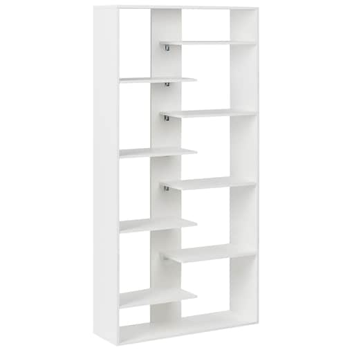 Regał na książki 8 półek FONTAS 180 cm Biały