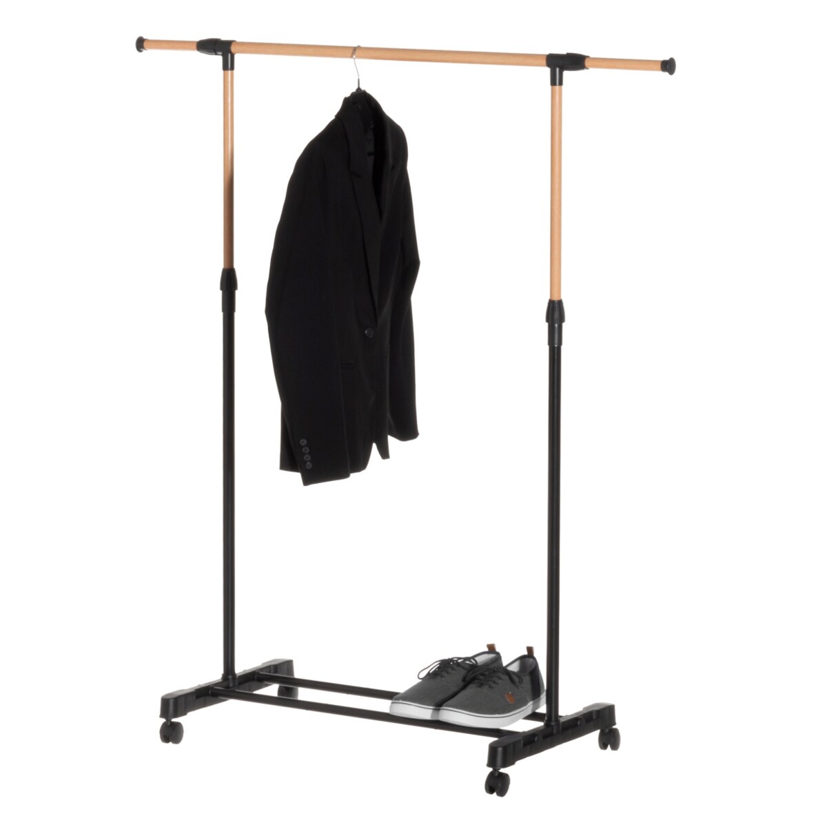 Mobilny wieszak na ubrania CASCIA, 43 x 145 x 160 cm, metalowy