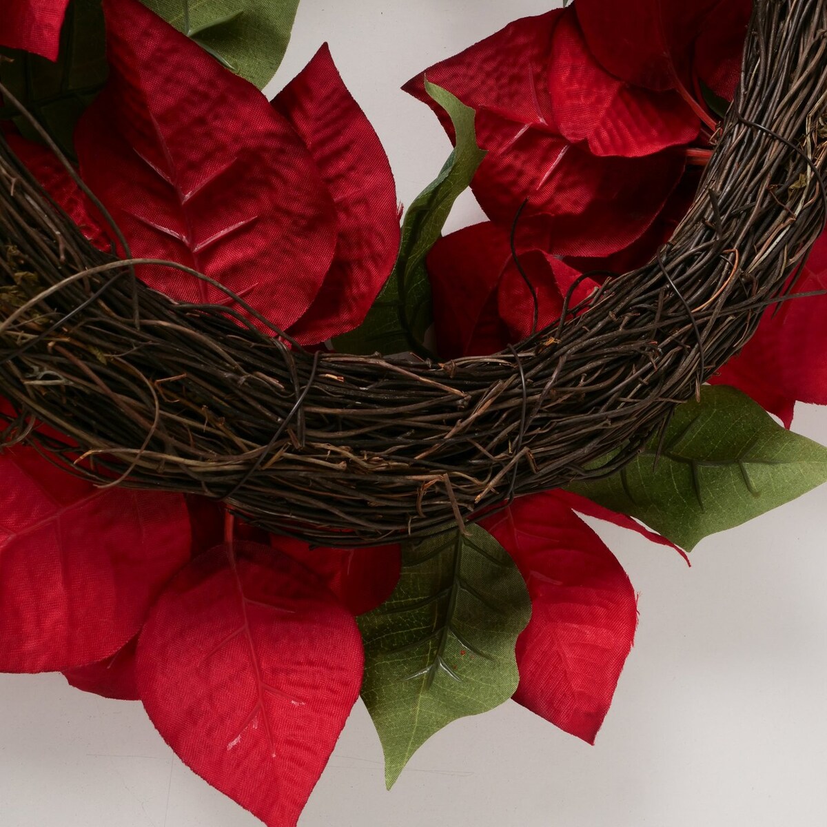 Wieniec świąteczny z kwiatów gwiazdy betlejemskiej, Ø 50 cm