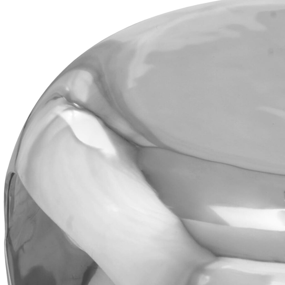 vidaXL Stolik do kawy z aluminium, 50x50x30 cm, srebrny