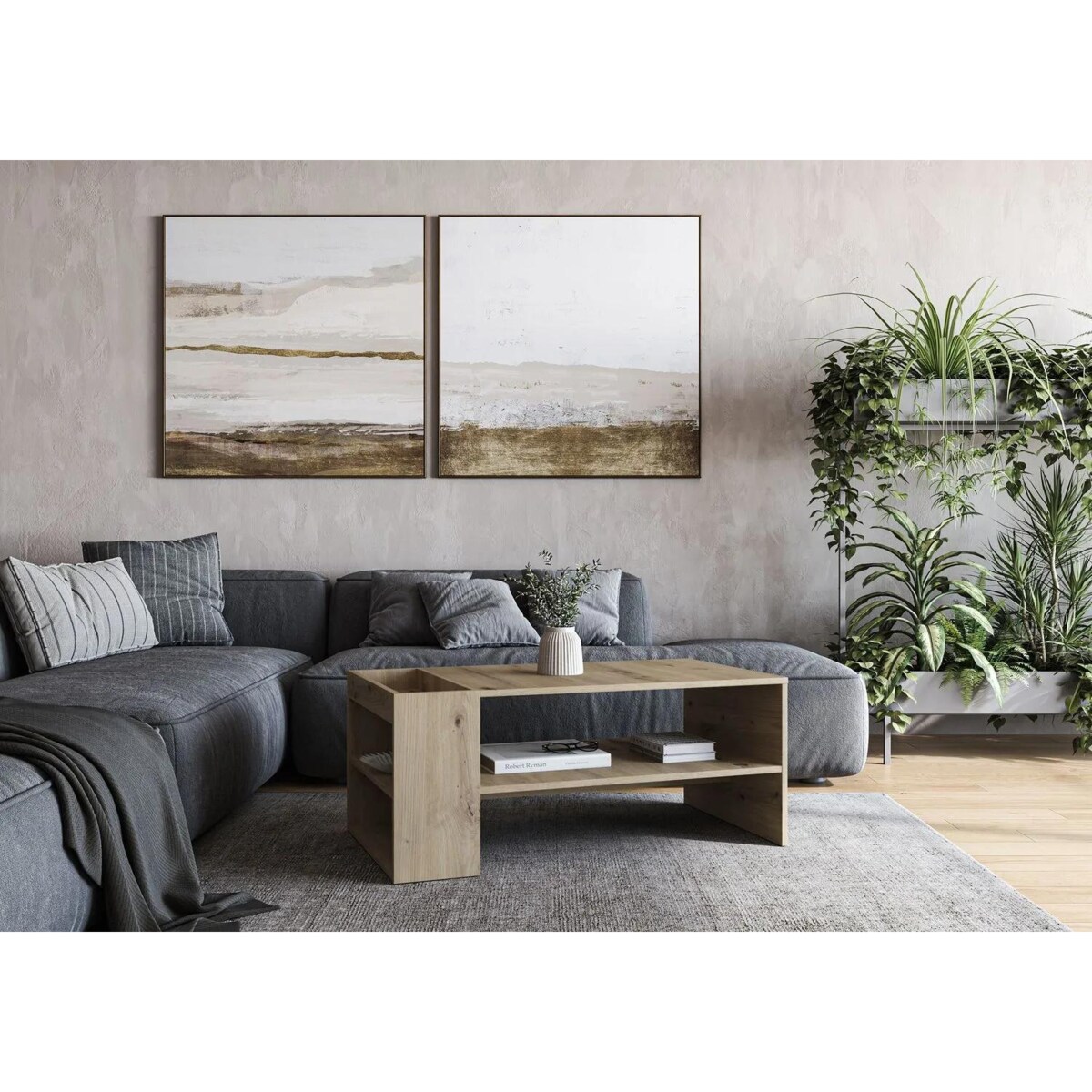 Ława MURCIA 100x55cm dąb artisan