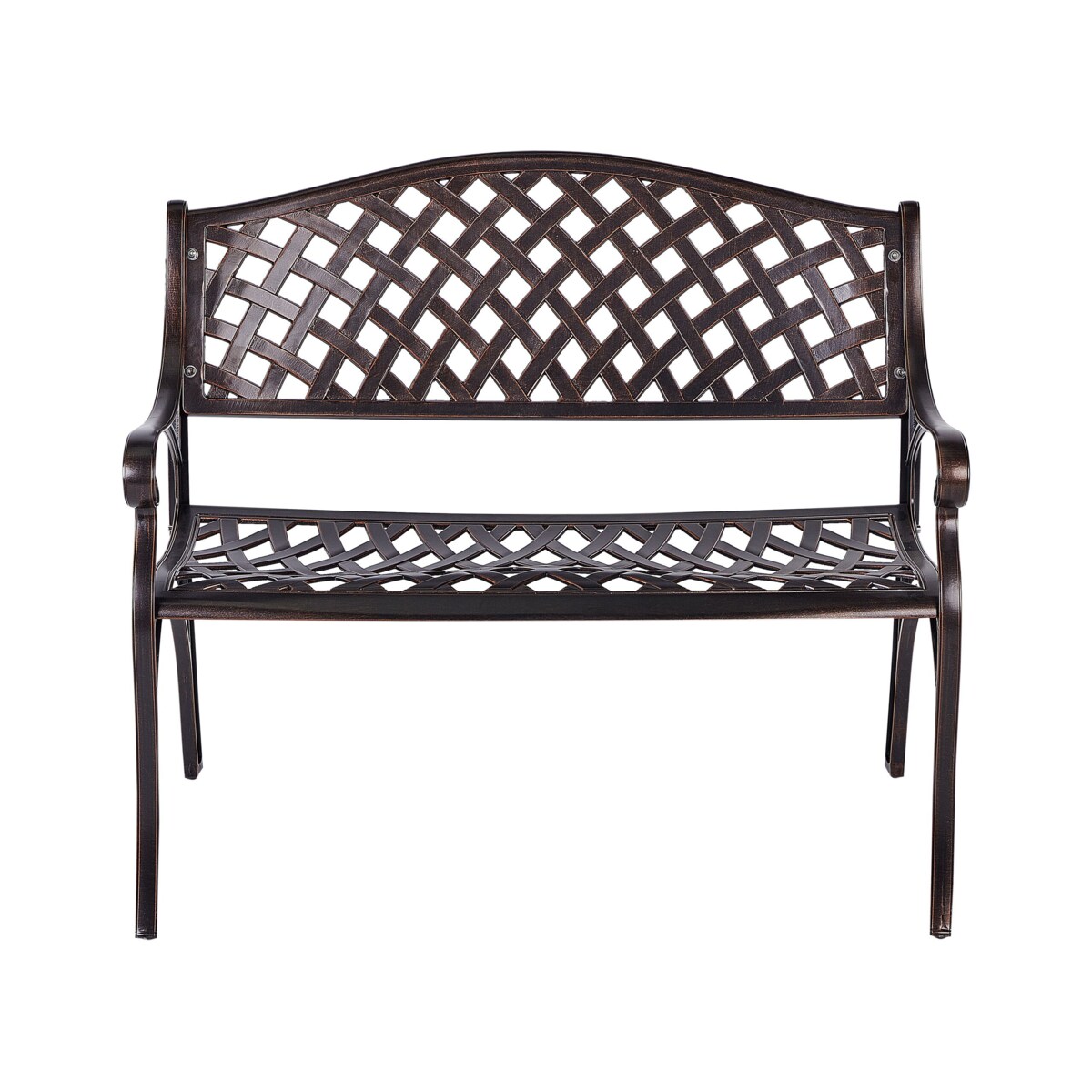 Ławka ogrodowa 104 cm Brązowy STAGGIA